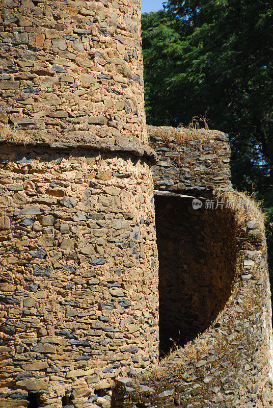 Gondar，埃塞俄比亚，Fasil Ghebbi, Iyasu城堡，联合国教科文组织世界遗产